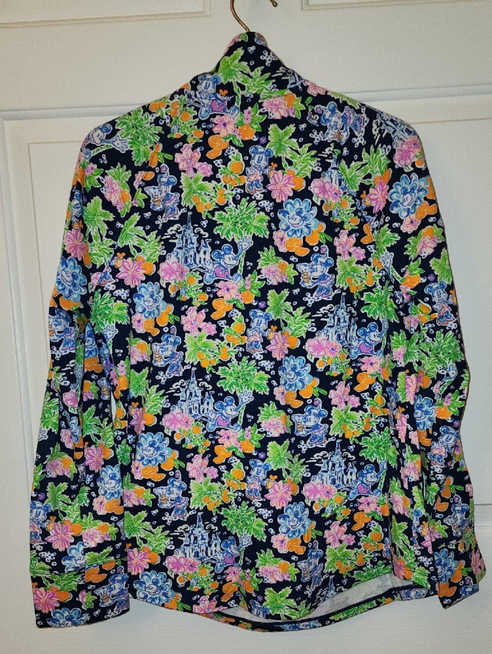 Disney x Lilly Pulitzer Mickey & Minnie Aegean Navy Leona Zip-Up Jacket - Picture 5 of 5